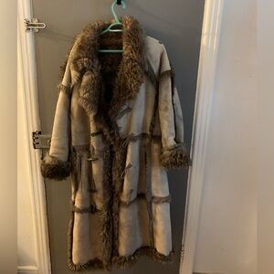 Jeno de Paris genuine sheepskin penny lane coat boho hippie